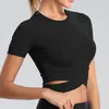 Yoga kostym Kvinnor Sport Slim Sexiga Yoga Toppar Workout Fitness Kläder Seamless Wrap Bra Gym ActiveWear Running Shirt1