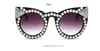 45557 Pearl Diamond Sunglasses Unique Women CCSPACE Brand Glasses Fashion Female Shades