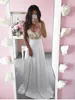 Abiti da ballo bianchi moderni Scoop A-Line Pretty Summer White Lace Long Sleeveless 2019 Prom Dress Abiti per occasioni speciali Abiti da sera