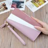 outlet brand womens handbag classic printed long wallets multi-functional leather women wallet small fresh contrast color wallet in hand