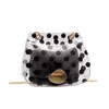 Designer-JHD-Women's Messenger Torba Jelly Przezroczysty Łańcuch Torba Na Ramię Polka Dot Small Simple Messenger