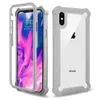 Clear Bumper Case For iPhone 8 7 6 PLUS X XR XS MAX Fashion Style Full Body Protective Hybrid Dual Layer Shockproof Acrylic Back Cover With Airbags