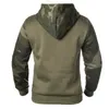 Kamouflage jackor män huva brev tryck avslappnad fleece jacka höst tunna camo hoodies pullover