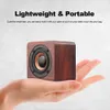 Q1 Tragbare Lautsprecher, Holz-Bluetooth-Lautsprecher, kabelloser Subwoofer, Bass, leistungsstarke Soundbar, Musiklautsprecher für Smartphone, Laptop