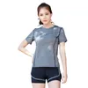 June summer Sports Leisure Clothing Yoga Clothing Short Sleeve T Shirt Female Slim Fit Speed Dry Breathable Fitness7504995