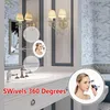 10X Magnification Makeup Mirror LED suction cup with gooseneck lengthened metal hose 360 Degree Rotation Compact Mirrors GGA2687