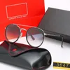 Brand designer Classic Round Polarized Sunglasses driving Eyewear Metal Gold Frame Glasses Men Women Sunglasses Polaroid glass Lens With box