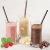 Drinking Straws Eco-Friendly Straight Metal Drinking Straw Stainless Steel Reusable Straws For Beer Fruit Juice Drink SN2417