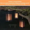 Nowy Słoneczny Outdoor Light LED Płomień Flircing Lampa Wodoodporna Ogród Dekoracji Krajobraz Żyrandol Outdoor Waterproof Led Wiszący światło
