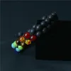 Doppio strato 7 chakra pietra naturale fili morti bracciale pietre laviche turchese donna uomo bracciali braccialetti gioielli moda volontà e sabbia