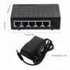 Freeshipping DC 5V 5 ports RJ-45 10/100/1000 Gigabit Ethernet Network Switch Auto-MDI/MDIX Hub US Plug High Quality C26