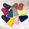 Nuovo Autunno Inverno Bambino Neonate Ragazzi Cappello Colori caramella Bambini Berretti lavorati a maglia Berretti con teschio Bambini Cappelli caldi M203