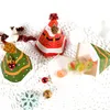 Décorations de noël pour la maison, 5 pièces, sacs cadeaux de joyeux noël, boîte à bonbons, boîte en papier créative, fournitures de conteneur, Navidad 2019, Q