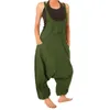 Baggy-Jumpsuits für Damen, Trägerhose, Haremsoverall, Overalls, Strampler, Übergröße, Onesies, lässiger Overall, Riemchen-Jogger, Trikotanzug1298J