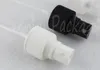 ブラック/ホワイト/透明プラスチックスプレーポンプ、ボトル用ミストスプレー（100個/ロット）付き24/410