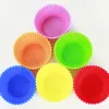 Silicone Cakecup Mold Rose Star Heart Round Shaped Muffin Cupcakes Cup Baking Molds Kitchen Bakeware Maker Tray Cake Decor Tools DBC BH3780
