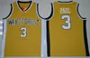 NCAA College Men Basketball Tim Duncan Jerseys 21 Wake Forest Demon Deacons Chris Paul Jerseys 3 University Yellow Black White Color