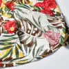 INS Baby Jungen Shirts Sommer blatt Gedruckt Fliege Schuss Ärmel Revers Kinder Casual Hemd Hawaii Stil Kinder Mode Tops y1941