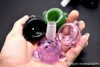 Дешевые 14ммы мужского стеклянного шар цвета стеклянных бонги чаша курительный табак чаша для мазка нефтяной вышки бом DHL свободного