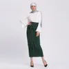 Moda Donna Cintura Gonna Salopette Abito Pantaloni Musulmani Fasciatura lunga Gonna tubino Ramadan Party Worship Service Abbigliamento islamico