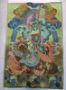 Çin (Nepal) Ipek nakış Thangka Tibet Budizm Guanyin Buda