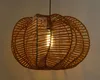 American Style Art Deco Retro industrial 50 centímetros Handmade Hemp Rope abóbora Sombra Pendant Light Cord Fixação Vintage Pedant Lamp MYY