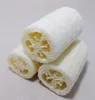 Natural bucha banho corpo chuveiro esponja purificador esponja esfoliante corpo escova de limpeza almofada luffa cut8367333