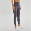 Pantalones de Yoga para mujer, mallas deportivas sólidas de cintura alta para correr, pantalones elásticos de secado rápido para Fitness, pantalones ajustados para entrenamiento de gimnasio para mujer 05