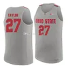 Greg Oden #20 Basketballtröjor Fred Taylor #27 Gary Braddds #35 OSU Ohio State Buckeyes College Retro Men's ED Custom Alla namn