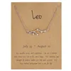 12 Constell Signs necklace Pendant silver diamond necklaces fashion jewelry for women pendants gift