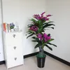 Künstliche Blumen, 150 cm, Schneeorchidee, Cymbidium-Baum, künstliche Pflanzen, Zuhause, Wohnzimmer, Dekoration, Grünpflanze, Topfbonsai