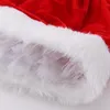 Ms. Santa Costume Рождественский наряд с белой нечеткой отделкой для девочек и женщин на шнуровке Корсет Bustier Top N Юбка Шляпа набор Clubwear M-XXL