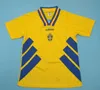 RETRO 1994 1988 Schweden Fußballtrikot 94 DAHLIN BROLIN SCHWARZ MILD LIMPAR ANDERSSON LARSSON INGESSON Klassische Fußballtrikots Calcio IBRAHIMOVIC 10 BERG SVENSSON