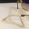 occhiali da uomo design occhiali da sole giocatore quadrati k cornice oro gocce cristallo taglio taglio top di alta qualità Eyewear per esterni con custodia 311i