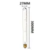 60W Lampadina Edison retrò E27 T30 300mm Filamento Luce a incandescenza per Bar Decor Lampada a sospensione Illuminazione Lampada AC110V / 220V