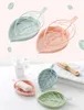 New Home Multi-functional household storage soap box Bathroom Shower Leaf Shape Dish Storage Plate Tray Holder Case Container KD1