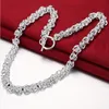 tung 75g sterling silver halsband passar män dfmn060 18 inches varmt helt nytt mode populär 925 silver kedja halsband smycken