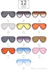 Óculos de sol de 2019 óculos de sol grandes Óculos de sol femininos Personalidade Siamese Moda colorida Match Cool Sun Glasses 13 ColordR378975689