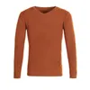 Jesień Mężczyzna V Neck Swetry Projektant Solidny Kolor Luźny Z Długim Rękawem Odzież Gorąca Sprzedam Moda Męski Formalny Casual Slim Sweter Odzież