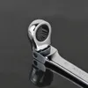 Chiave a cricchetto a testa mobile reversibile Chiave a tubo Testa flessibile Strumento hardware di riparazione automobilistica 8-19mm230A