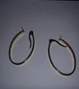 14K Solid Yellow Gold Circle Hoop Earrings Jewelry Gift for Women Length Approx 58mm Width 30mm