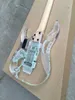 Chitarra elettrica colorata a LED LED ACRILICA ELETTRICA con floyd rose bridgehsh pickupscan essere personalizzato8226002