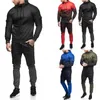 Nieuwe mannen tracksuit 2 stuks set fashion hoodies en fitness broek mannelijke sweatshirt jogger jogger sportkleding herenkleding