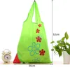 Depolama Çanta Çilek Üzüm Ananas Katlanabilir Alışveriş Çantaları Kullanımlık Katlanır Bakkal Naylon Büyük Çanta Rastgele Renk