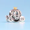 Ny Authentic 925 Sterling Silver Pumpkin Charm Set Original Box för P DIY -armband Crystal Beads Charms Classic Fashion Accessories7543559