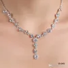 15049 Ucuz Gelin Takı Kolye Alaşım Kaplama Rhinestones İncileri Düğün Gelinleri için Set Kristal Takı 6400055