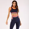 Women Yoga Fitness Wear Vest Tank Top Sportwear Workout Tracksiut Sport Clothing Sport Suit Set Sportswear Yoga Clothes Gym Suit