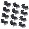 12 stks / partij Plastic Hot Roller Super Clips Haar Currer Claw Clamps voor Dames Wit Zwarte Kleur Haaraccessoires