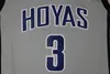 زي جامعة جورجتاون كلية الزرقاء Hoyas رمادي ملابس رياضية الن ايفرسون جيرسي كارميلو انطوني ديكيمب موتومبو الفانيلة مخيط