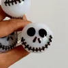 Quemador de aceite de Halloween Pipas de vidrio 4,5 pulgadas Calavera Cuchara de mano Pipa para fumar Espesor Remolino Raya Tabaco